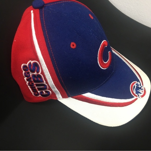 MLB Other - VTG MLB Chicago Cubs Baseball Cap Cubbies Red Blue White Hat​​​